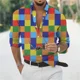 thumbnail image 1 of Camisa con estampado de leopardo de lujo y moda de gran venta para hombre, camisa hawaiana de calle de manga larga con estampado de un solo pecho para hombre, talla grande, 1 of 6