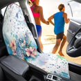 thumbnail image 4 of XYZCANDO Watercolor Sea Turtle Hibiscus Car Seat Towel Cover - Sweatproof Waterproof Seat Protector, Universal Fit for Cars, Trucks, SUVs - Moisture-Wicking Beach Style Accessory, 4 of 9