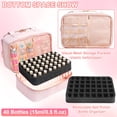 thumbnail image 4 of Bolsa organizadora de esmaltes de uñas Veirdro con capacidad para 50 botellas con lámpara de uñas, 4 of 9