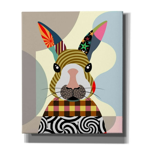 Epic Graffiti 'Sexy Bunny' by Lanre Adefioyue, Canvas Wall Art, 20"x24"