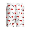 thumbnail image 2 of Haiem Heartbeat Symbol Men's Pajama Short with Soft Woven Cotton Elastic Waistband Sleep Short-X-Large, 2 of 9