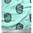 thumbnail image 1 of Soimoi Cotton Cambric Fabric Paisley Block Decor Fabric Printed Yard 56 Inch Wide, 1 of 1
