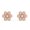 Rose Gold, variant on Silvermist Jewelry Luna Mini Stud Earrings 18K Yellow Gold over 925 Sterling Silver | Everyday Jewelry for Women, Birthday Gift for Her