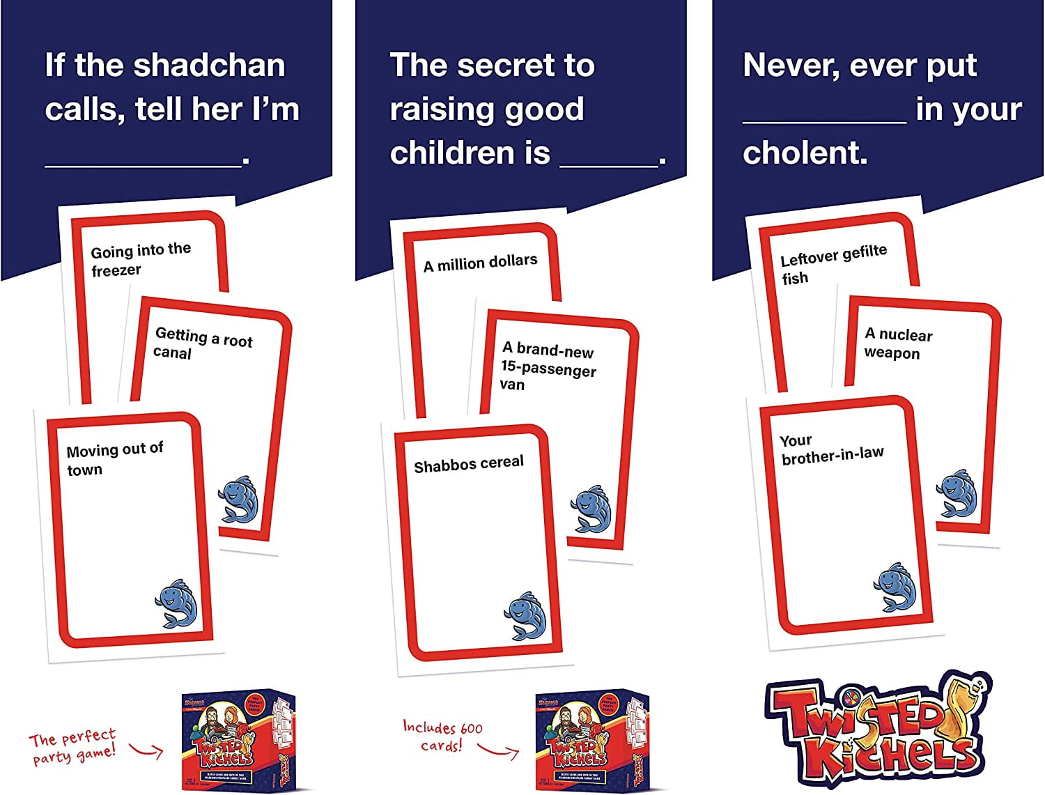 Mitzvah Family Twisted Kichels Cardstock Board Game