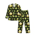 thumbnail image 1 of Balery Avocado Toast Pijama para Hombre de Dos Piezas con Manga Larga, Conjunto de Dormir y Descanso Suave con Bolsillos-X-Large, 1 of 6