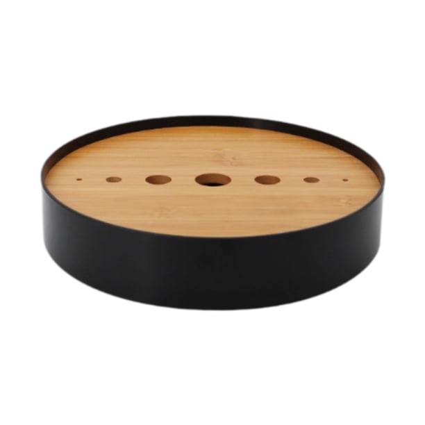 Bandeja de té Gongfu para la ceremonia del té, regalo para la casa de té, habitación de invitados Negro