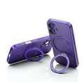 thumbnail image 2 of Feishell Fit for iPhone 16 Plus Magnetic Case Compatible with Magsafe,Shockproof Slim Invisible Ring Holder Kickstand Support Car Mount Camera Lens Film Protection Phone Case,Darkpurple, 2 of 7