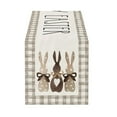 thumbnail image 2 of Suncoda Flax Tables Runner, Easter Day Table Runner Super Soft Tablecloth for Catering Wedding Kitchen Party Holiday Picnic Home Decor 13X72 Inch Long Romantic Heart Art Texture, 2 of 6