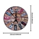 thumbnail image 2 of Britimes Reloj De Pared Redondo Elegante Reloj De Pared Redondo Vintage Reloj De Pared Vintage Sin Tictac Reloj De Pared Colgante Vintage Granja Reloj De Pared Decoración Del Hogar Para Sala De Estar Yuarrent HA026951-04, 2 of 6