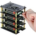 thumbnail image 5 of GeeekPi Raspberry Pi 4 Cluster Case, Raspberry Pi 4 Case with Cooling Fan and Raspberry Pi 4 Heatsink, 4 Layers Acrylic Case Pi Rack Case Stackable Case for Raspberry Pi 3B+, Raspberry Pi 3/2 Model B, 5 of 5