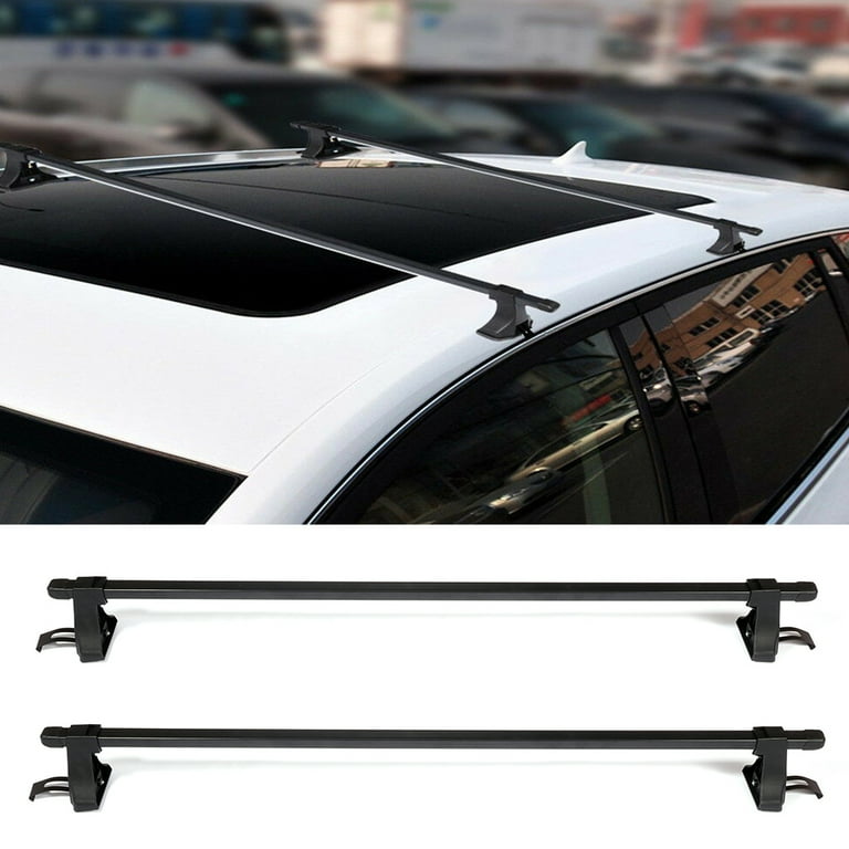 BENTISM Universal Roof Rack Cross Bars, 54 Aluminum Roof Rack Crossbars,  Fit Existing Raised Side Rail with Gap, 200 lbs Load Capacity, Adjustable