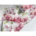 thumbnail image 2 of Orchid Bed Runner Set, Realistic Inspirations Water Flowers with Leafy Pattern Wild Nature Print, Decorative Bedding Scarf & 2 Pillow Shams for Hotels Homes, Queen, Magenta Peacock Green, by Ambesonne, 2 of 3
