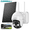 White, variant on ZUMIMALL 360° PTZ Wireless Outdoor Solar & Battery Powered Security Camera, 2K/3MP Color Night Vision, 2.4GHz WiFi, Works with Alexa