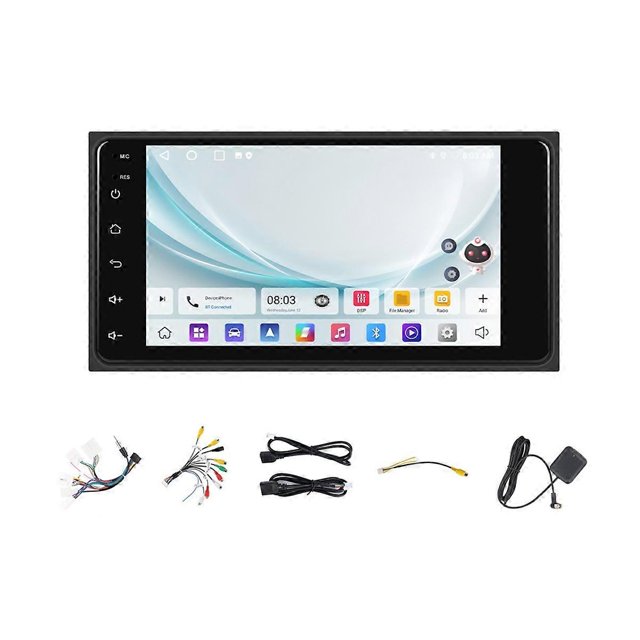 7In Android 15 Car Radio Carplay Android Auto Multimedia Player for Toyota RAV4 Camry Prado Hilux Tu