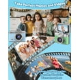 thumbnail image 4 of Cámara de Vlogs Digital Mini con Pantalla Abatible de 1.47", Grabadora de Video Portátil 720p para Selfies, Flash Incorporado, Tarjeta de Memoria de 64GB Incluida, 4 of 7