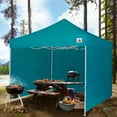 thumbnail image 6 of ABCCANOPY 10 ft x 10 ft Metal Pop-Up Commercial Canopy Tent with walls, Turquoise, 6 of 8