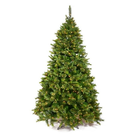 Vickerman Pre-Lit 7.5' Cashmere Slim Artificial Christmas Tree, Dura-Lit, Clear