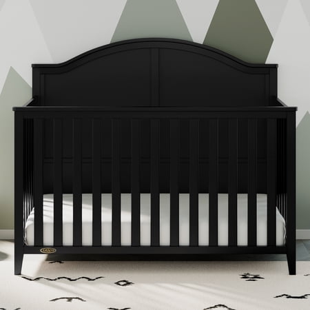 Graco Wilfred 5-in-1 Convertible Baby Crib, Black
