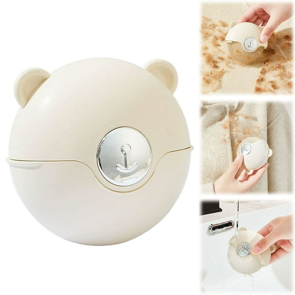 Panda shape Sticky Lint Roller, Reusable Washable Lint Roller Pet Hair Remover Include Large and Small Size Cleaner for Clothes, Pet Hairs, Carseats, 3.15x3.15"