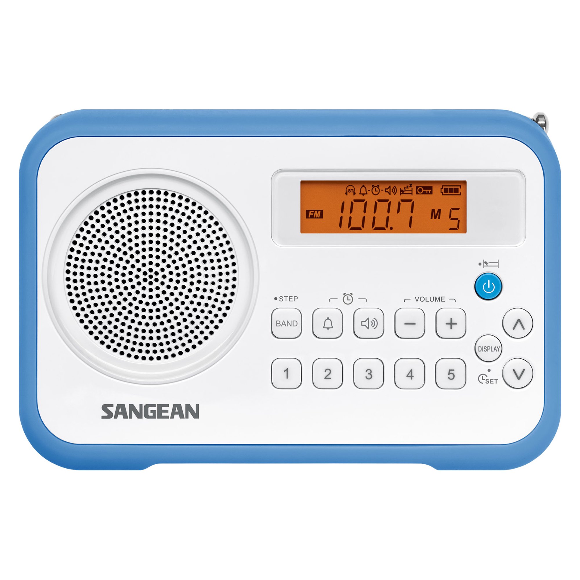 Sangean Digital Compact AM/FM Dual Alarm Clock Radio with Built in Speaker & Large Easy to Read