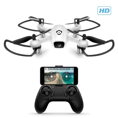 Amcrest A4-W Skyview Wi-Fi FPV Drone Quadcopter with Camera HD 720P, RC + 2.4ghz WiFi Helicopter with Remote Control, FPV, Headless Mode, Altitude Hold, Smartphone (iOS/Android) Control (Best Rc Helicopter With Hd Camera)