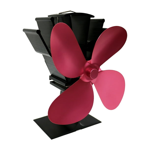 Ventilador de estufa Ventilador de estufa de leña Ventilador de chimenea Ventilador de calor con 4 aspas Wmkox1276yii hfskjfh1269