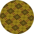 thumbnail image 1 of Ahgly Company Machine Washable Indoor Round Transitional Dark Bronze Brown Area Rugs, 6' Round, 1 of 7