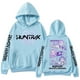 thumbnail image 1 of Pop cazadora para niña Hooded Sweatshirt,Soft Streetwear Pullover,Cute Long Sleeve Hoodie for Fall Winter （Light Blue）, 1 of 2