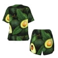 thumbnail image 5 of Lsque Fresh Avocados Women's Short-Sleeved Pajama Set - 2 Piece Soft and Lightweight Sleepwear Set-3X-Large, 5 of 9