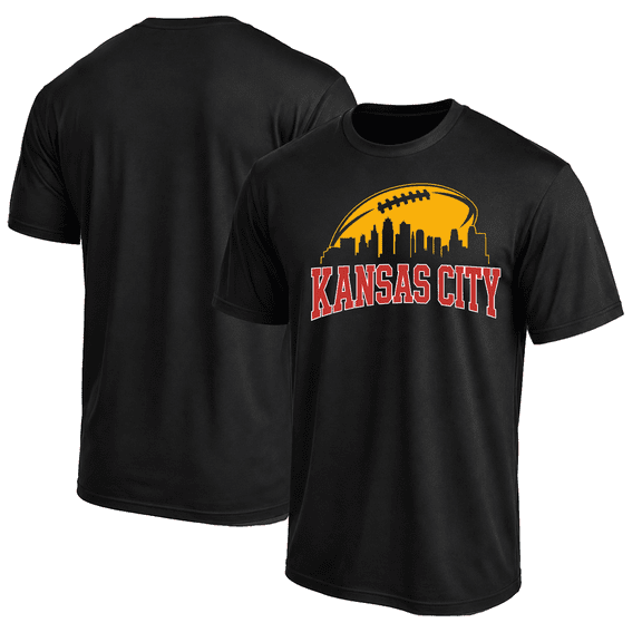 Apparrel Kansas City Skyline Men’s T-Shirt for Football Fans