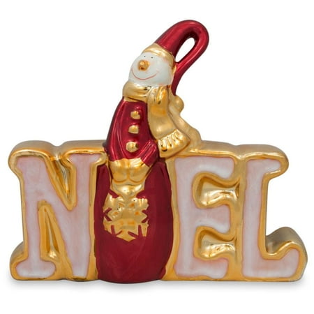 Noel Snowman - Noel Snowman Ceramic Figurine