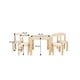 thumbnail image 4 of Set comedor infantil de madera barnizada Duduk blanco Duduk COM-OSL, 4 of 4