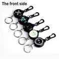 thumbnail image 4 of SagaSave 5 Pack Retractable Keychain Carabiner with with Buckle and Key Ring Black 5 Model Choice, 4 of 4