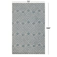 thumbnail image 5 of DecMode Living room Rectangle Geometric Modern Area Rug, White, 1 - Piece, 5 of 6