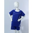 thumbnail image 3 of Xnihocha Boys Kids 2 Piece Active Performance Outfits Shorts Sleeve T-Shirts and Shorts Soccer Blue 26, 3 of 7
