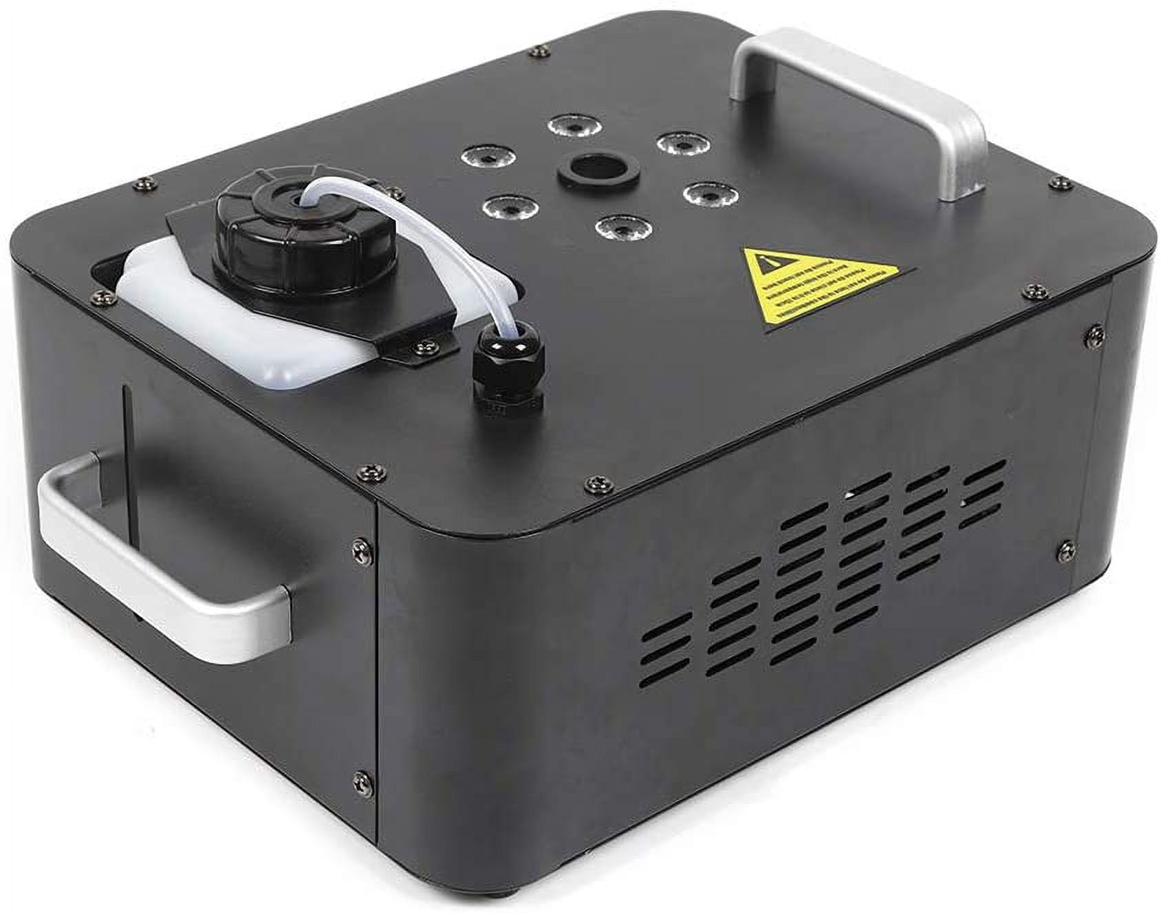 Fetcoi, Portable Smoke Machin 63W LED 3IN1 Fog Machine Fogger, LED RGB Pyrotechnic Light Effect+Remote
