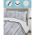 thumbnail image 3 of Quilt King Size Bedding Set, Nautical Anchor Reversible Summer Quilt 3 Pieces, Coastal Ocean Sea Grey Wooden Grain Lightweight Bedspreads Coverlets with 2 Pillow Shams for All Seasons, 3 of 5