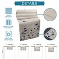 thumbnail image 6 of Burlap Table Runner 36 Inches Long,Watercolor Blue Flower Butterfly on Linen Non-Slip Kitchen Table Runners for Dining Room Everyday Use Party Table Decorations Summer Botanical, 6 of 9