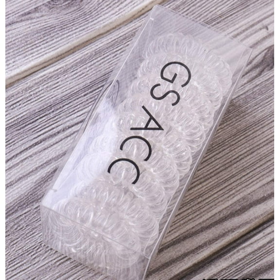 Spiral Hair Ties / Phone Cord Hair Ties / Hair Coils - 9 PC SET