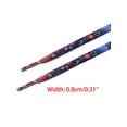 thumbnail image 3 of INSPIRE CHIC Unisex Gradient Colored Shoelaces Reflective Stars Flat Shoe Laces for Sneakers Casual Black Blue 100cm/39.4", 3 of 4