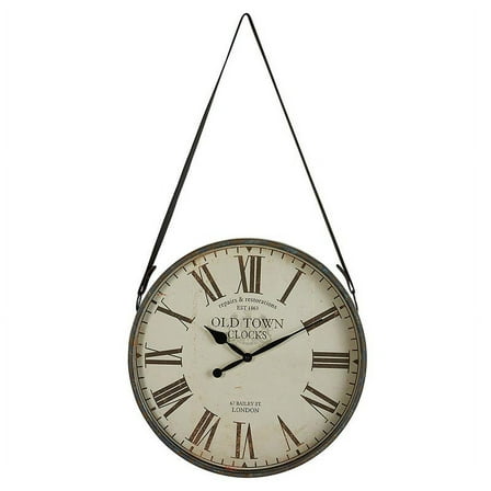 Antique Wall Clock W Strap