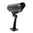 Dummy Fake Security Camera Red Flashing Lights Simulated CCTV Camera