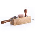 thumbnail image 3 of 58mm Café Tamper Holder Espresso Portafilter Station Tamper Stand Base de madera, 3 of 11