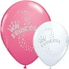 11" Glitter Princess Around Balloons (25ct)