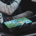 thumbnail image 3 of Chririnla Car Center Console Cushion Pad Sea Turtle Tropical Print Soft Auto Center Console Cover SUV, with Pockets Car Arm Rest Covers, 3 of 6