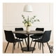 thumbnail image 5 of Set 2 Sillas Comedor Velvet Tapizada Terciopelo Sala Eames negro Grande, 5 of 7