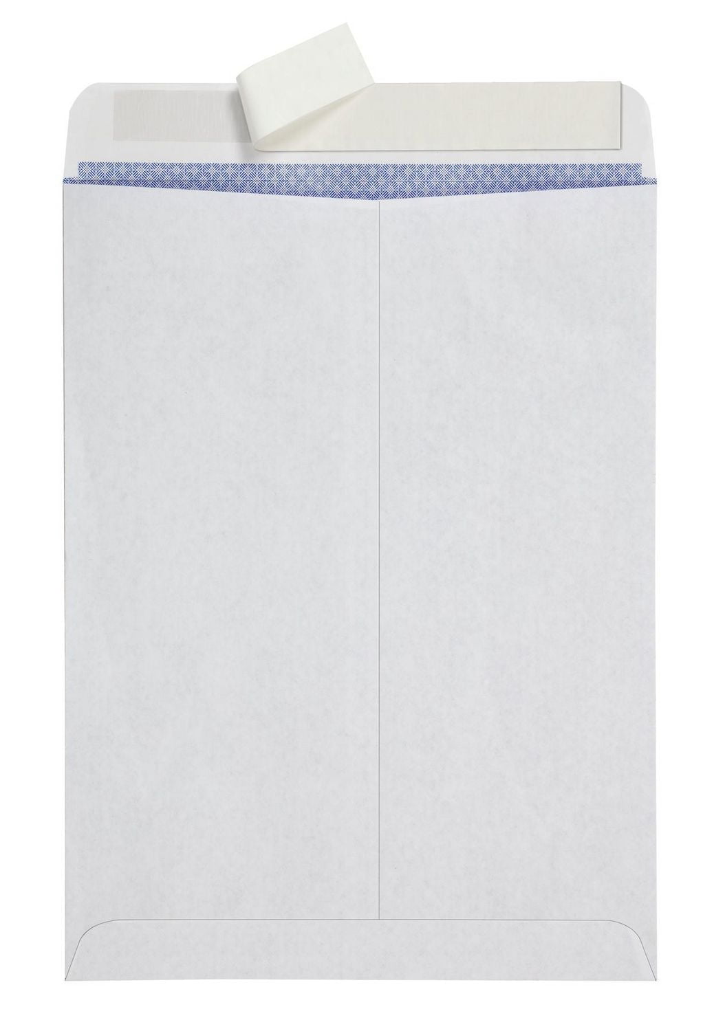 9x12 Catalog Peel & Seal Envelope, White, security tint, 5 Pack
