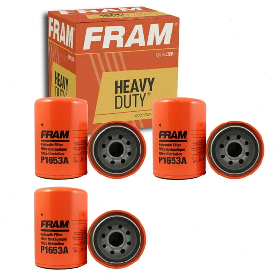 3 pc FRAM P1653A Heavy Duty Hydraulic Filters for 299202 HF6779 HF738 PF1748 Accessories Fluids Filters