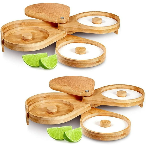 Yuarrent Especiero de múltiples capas con compartimentos giratorios, resistente y duradero, diseño, especias sabores cocinas y Cocina y Comedor