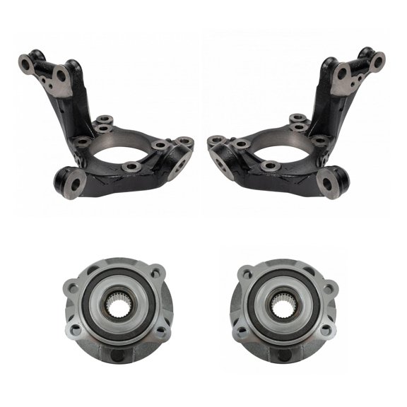 TRQ Front Steering Knuckle Spindle Hub Wheel Bearing Kit 4pc for tC Rav4 HS245h BHA30766 Fits select: 2006-2012 TOYOTA RAV4, 2011-2016 TOYOTA SCION TC